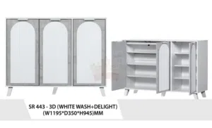 رف أحذية ببابين أو ثلاثة أبواب، سعر مختلف  Shoe rack 2/3 Door price are diffrent