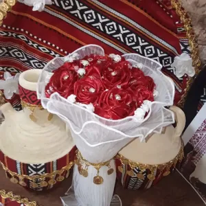 بوكيهات ورد ساتان حسب الطلب  هدايا ومناسبات / تخرج واعياد ميلاد
