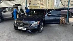 Mercedes C300 2015 AMG فل مواصفات 2 فصوص هيد اب ديسبلاي بانوراما اي ام جي اصلي