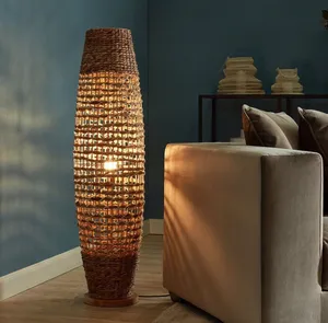 Naturel Water Hyacinth Floor Lamp