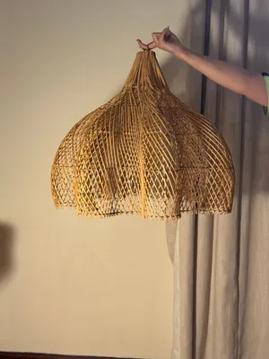 Rattan ceiling lamp shade