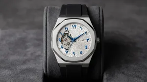 Automatic Open Heart Arabic Dial Watch – KHATT Edition (Brand New)
