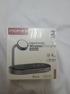 Promate WavePower 3-in-1 Magnetic Wireless Charging Station (تصفية محل) جديدة تماما وغير مستعملة أبد