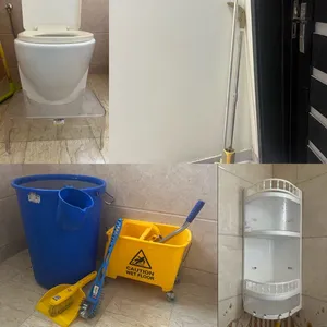 Bathroom and cleaning items