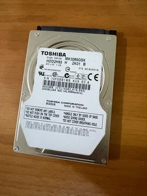 هارد ديسك TOSHIBA 320GB مستعمل بحالة ممتازة – 2.5 بوصة للابتوب والسوني