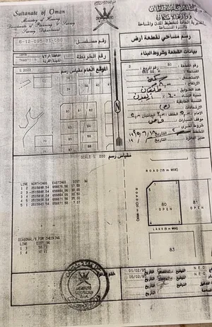 أرض سكنية للبيع في ولاية إبراء قرية الثابتي