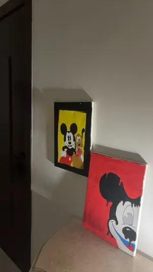 لوح كبيره للبيع جميله بشكل ميكي ماوس ديكور جميل big paint for sale nice theme is micky mouse nice