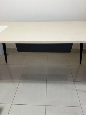 Beige Wood Study Table ; PAN emirates.