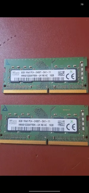رام لابتوب SK Hynix DDR4 2400Mhz 16GB قطعتين (8gb X 2)