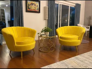 Urgent sale - Beautiful reading corner accent chairs with center table