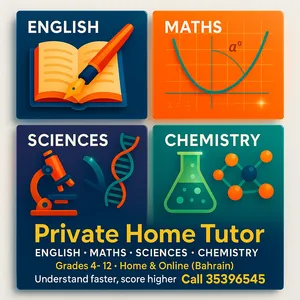 Contact me for private home tutoring/lessons/tutorial/tuition for your children or for yourself.