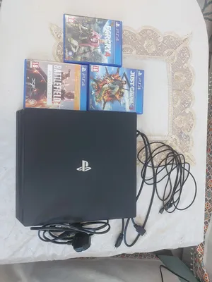 Playstation 4 pro 1tb black with 3 video games