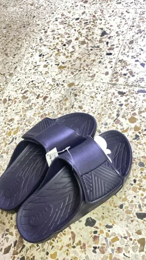 Slipper red unisex red apple Navy Blue