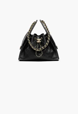 شانيل هوبو 25 Chanel Black Hobo 25