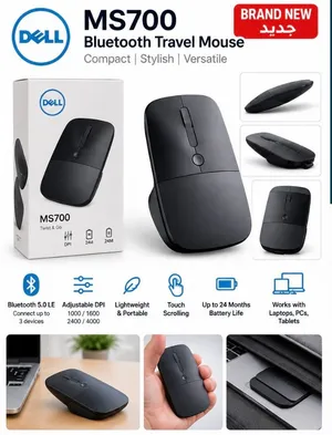 Dell MS700 Bluetooth Travel Mouse  Brand New  Black ماوس