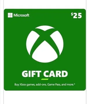 xbox 25 dollar card