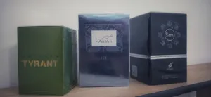 كزيوني عطور أصلية جديدة مكرشمة بالنايلو ماركة الرصاصي و أفنان، أصلية 100% بالكود و سعر أقل من السوق