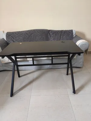 Large Black Gaming / Computer Desk – Sturdy Metal Frame