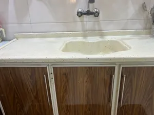 مطابخ كاونترات سنك مستعمل جديد صاج قوي ونظيف سنك جديد ماركه اصلي الطول مترتين