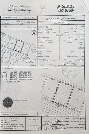 Commercial Land for Sale in Muscat Amerat