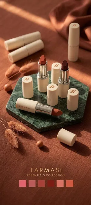 فارماسي  أحمر شفاه كريمي  Farmasi Creamy Lipstick تركيبة كريمية غنية بلون واضح. الحجم / الوزن: 4 غ