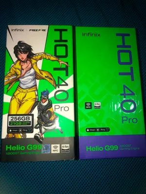 هاتف Infinix HOT 40 Pro Free Fire 256GB / 12GB RAM علبة كاملة