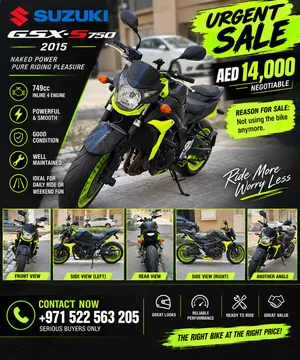 2015 Suzuki GSX S750 Canadian Specs Urgent sale