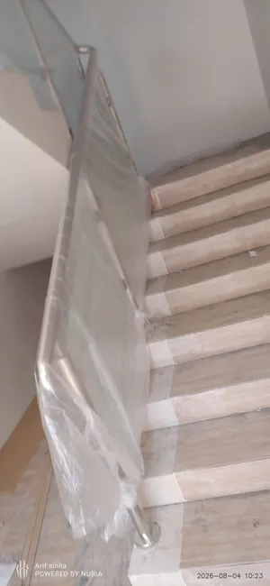 SS & Glass Staircase Handrail – Stainless Steel & Glass Work