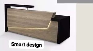 كاونتر استقبال خشب mdf  +وحدة إدراج سنتر لوك