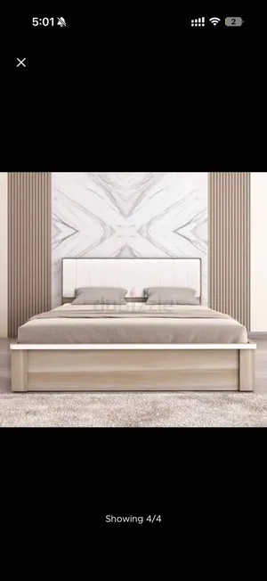Bedroom furniture: Bed, 2 side tables, a dresser, duvet and mattress