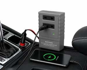 انفيرتر من 12 الى 220v لشاحنة الهاتف او اللابتوب لشحنه بشاحنتة الاصلية لعشاق السفر واصحاب الكشتات