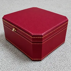 Luxury Red Jewelry and Watch Gift Box