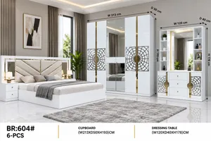 طقم غرفة نوم طراز جديد 6 قطع مع مرتبة NEW MODEL BED ROOM SET 6 pcs WITH MATTRESS
