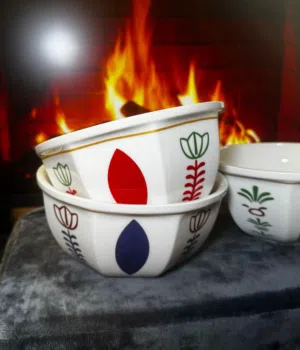 اواني طعام ملّة ، صحن، سيراميك عالي الجودة تعبئة فردية. Ceramic bowls 680-700 ML