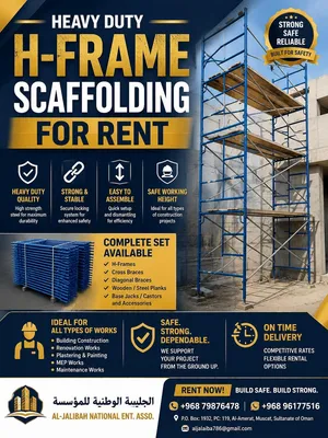 H-frame scaffolding for Rent