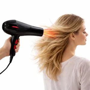 شسوار مجفف شعر من Bihart قدرة 2000 واط تصميم يدوي مريح مع ازرار تحكم