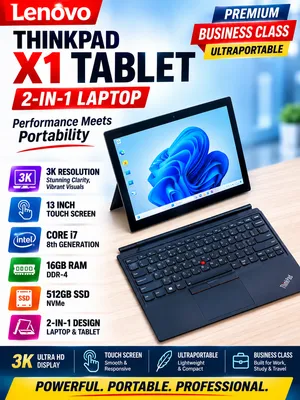 THINKPAD X1 TABLET 2-1 LAPTOP CORE i7 16GB RAM 512GB SSD 8th GENERATION WINDOWS 11PRO