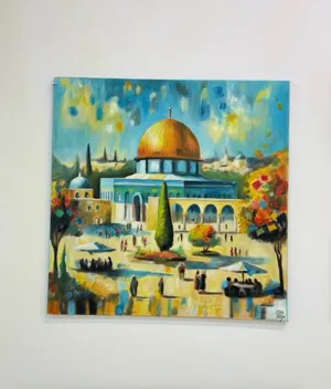 لوحة زيتية اصلية مرسومة يدويا