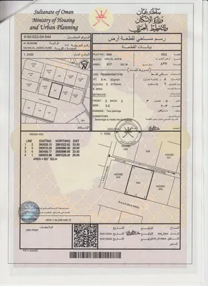ارض سكنية للبيع في البريمي ارض الجو ب مساحة كبيرة وموقع ممتاز