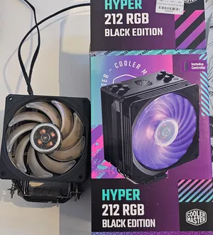 مبرد هوائي مروحتين كولر ماستر black edtion  cooler master 212