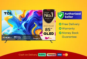 TCL 85 inch Smart QLED TV - 4K - 120Hz, 85C645