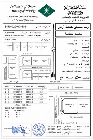 Land for Sale in Al Buraimi  أرض سكنية و تجارية للبيع في البريمي – صعراء الجديدة