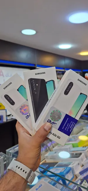 موبايل سامسونج Samsung A26 5G 6 ram 128GB متوفر جميع الألوان وخدمة توصيل باسعار رمزية