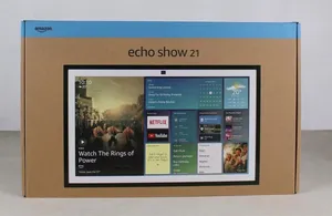 جهاز Amazon Echo Show 21، وهو أكبر شاشة ذكية من أمازون بحجم 21 بوصة وبدقة عالية Full HD.