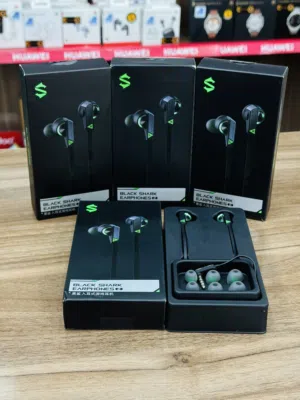 سماعة بلاك شارك للالعاب ومكالمات مسمار كوع مائل للأسفل  BLACK SHARK EARPHONES 2 3.5mm