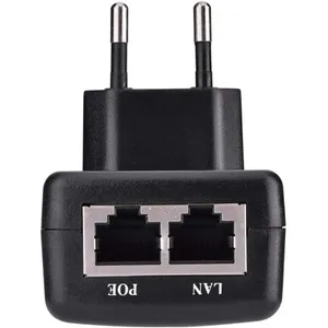 محول PoE Injector 48V 0.5A 24W Gigabit LAN لتشغيل أجهزة الشبكات