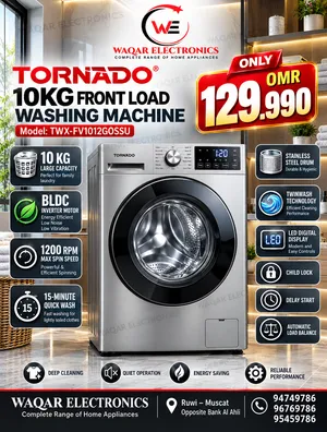 Tornado 10kg Front Load Inverter Washing Machine
