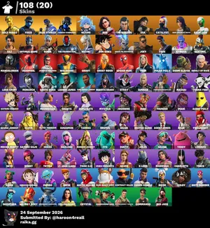 حساب فورتنايت من سيزون الخامس الشابتر الاول
