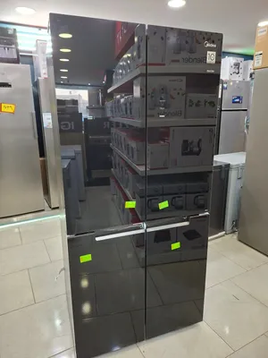 عرض نااار على ثلاجة ميديا 4 ابواب سوكريت اسود 480 لتر
