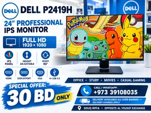 Dell 24-Inch Frameless IPS Monitor for Office, Study & Gaming - 30 BD